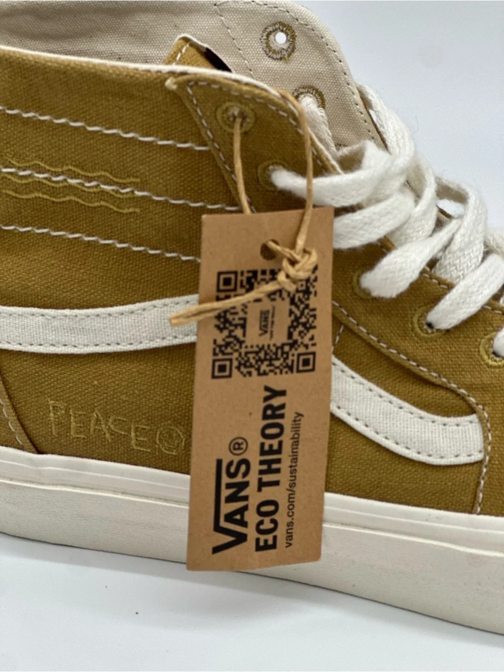 Vans Sk8-Hi Tan Canvas High-Top Sneakers